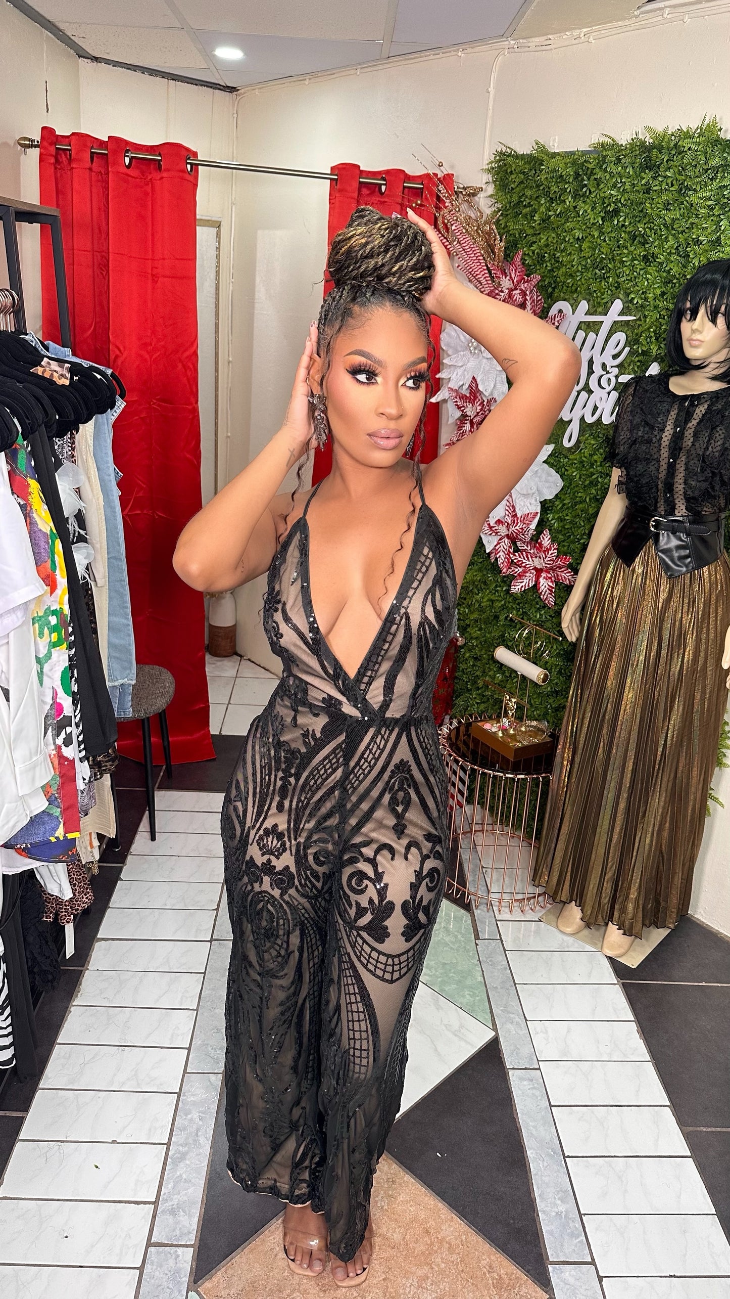 Rule The Night Sequin Jumpsuit
