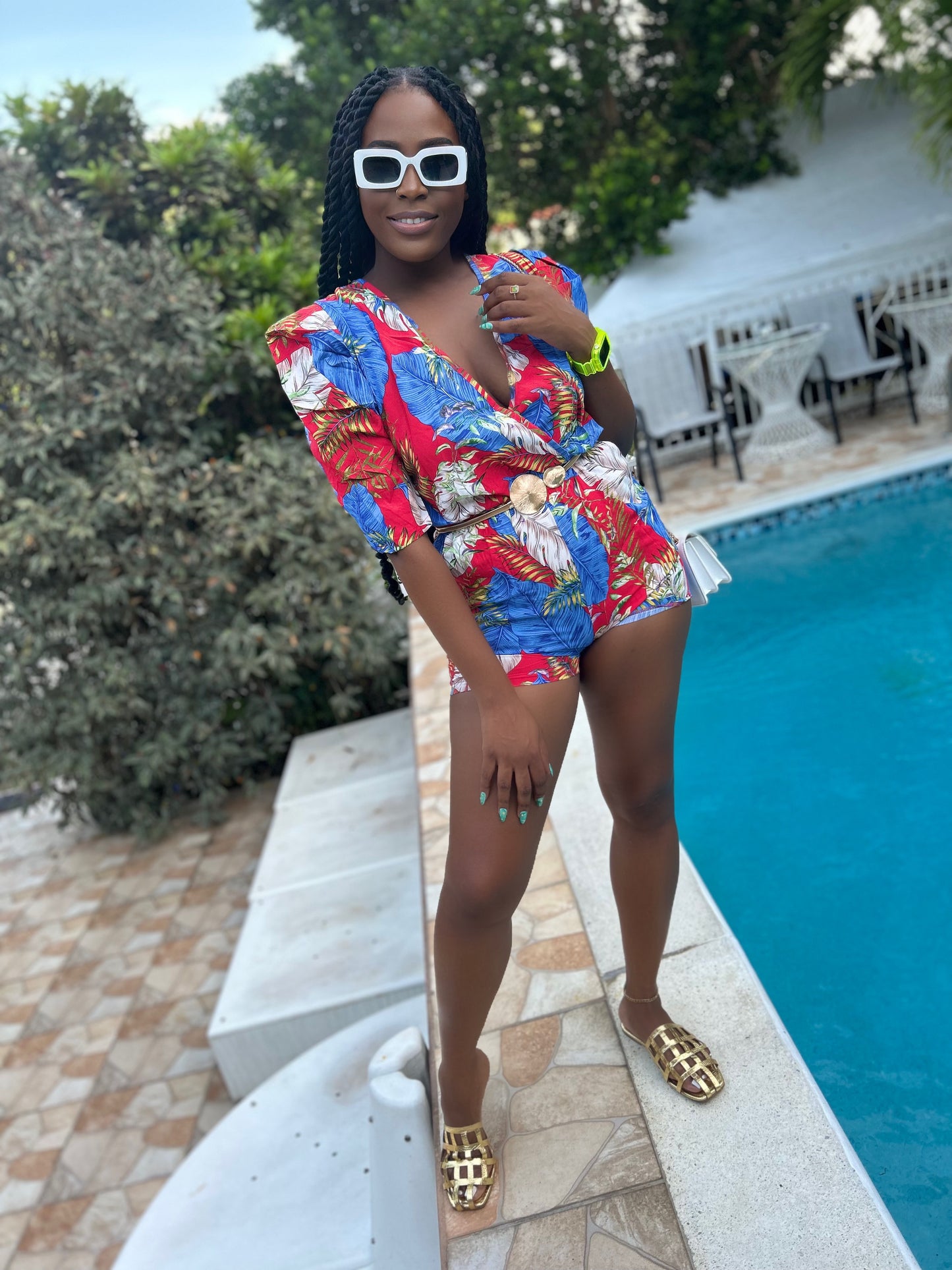 Summer Fever Floral Romper