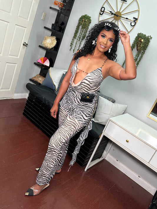 Zebra Rush Jumpsuit