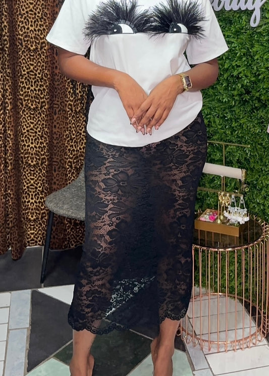 Dark Angel Lace Maxi Skirt