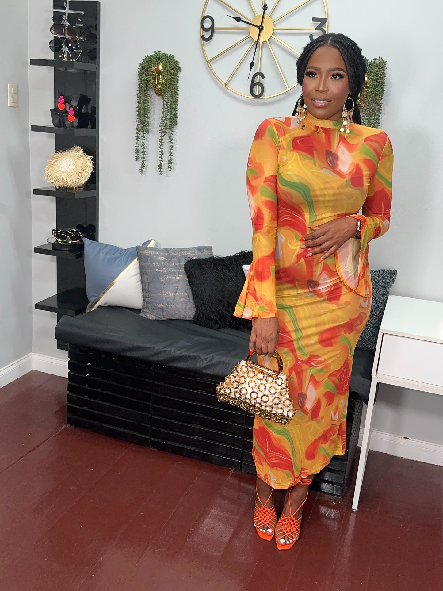 Phoenix Mesh Dress
