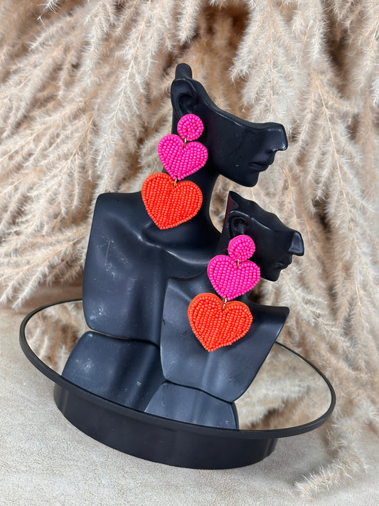 Caribbean Heartbeats Earring