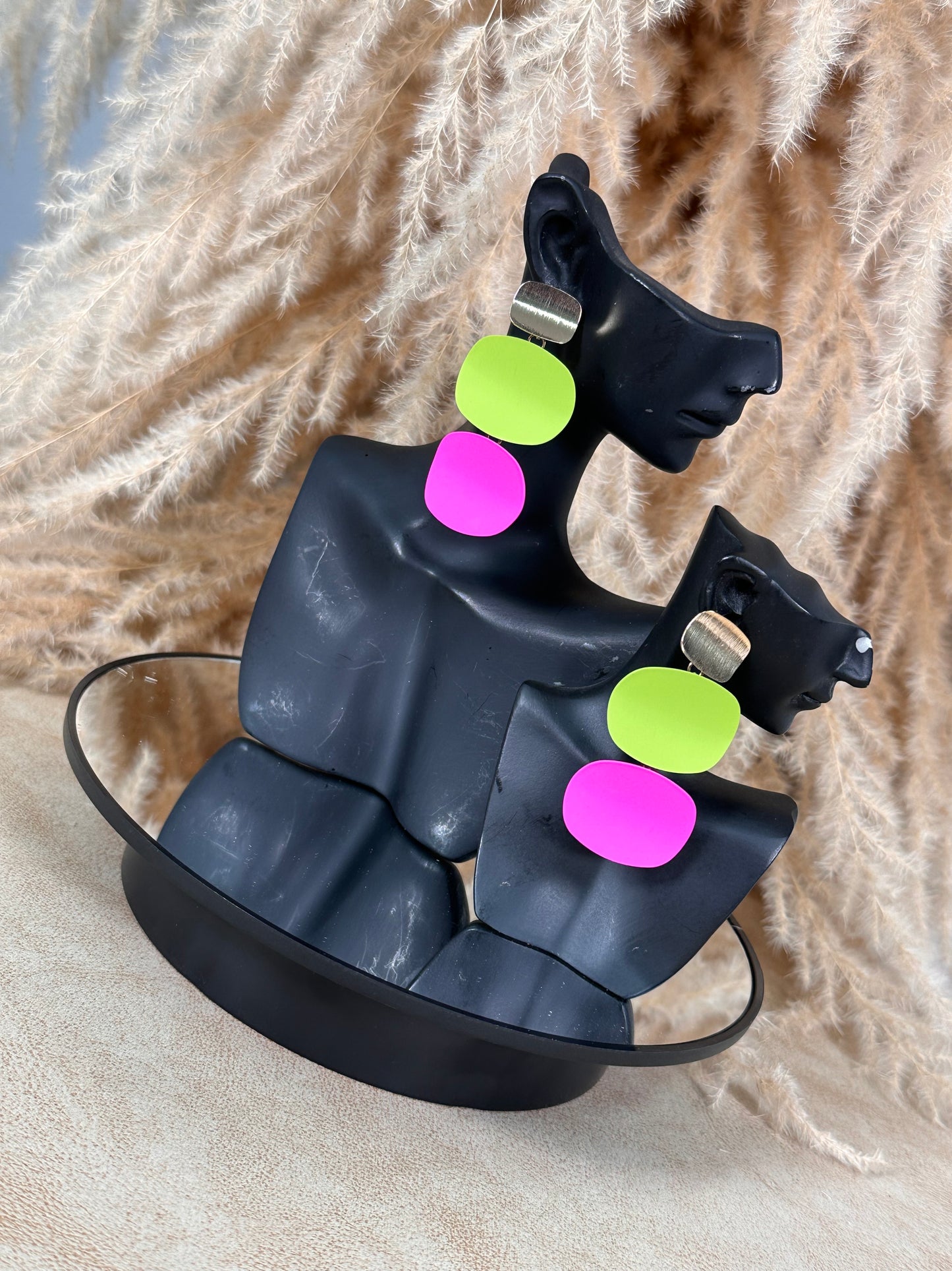 Neon Love Earrings