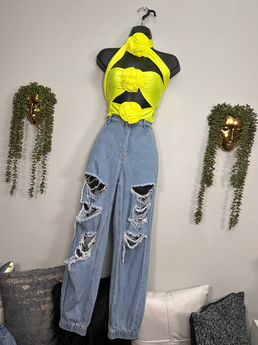 Distressed Baggy Jeans
