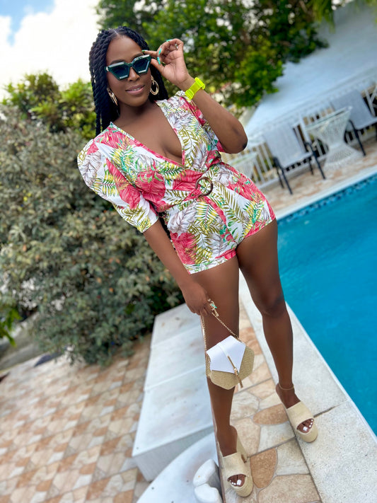 Summer Fever Floral Romper